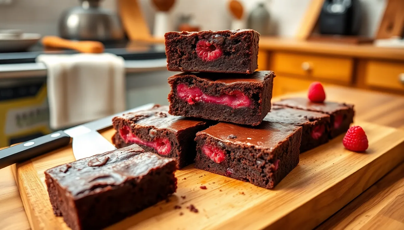 Easy Raspberry Chocolate Brownies Recipe - Fudgy & Irresistible 6 Easy Raspberry Chocolate Brownies Recipe - Fudgy & Irresistible 5