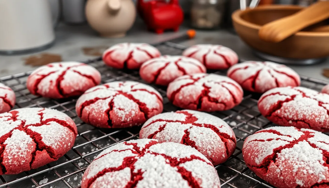 Perfect Red Velvet Crinkle Cookies Recipe - Soft, Chewy & Irresistible 6 Perfect Red Velvet Crinkle Cookies Recipe - Soft, Chewy & Irresistible 5