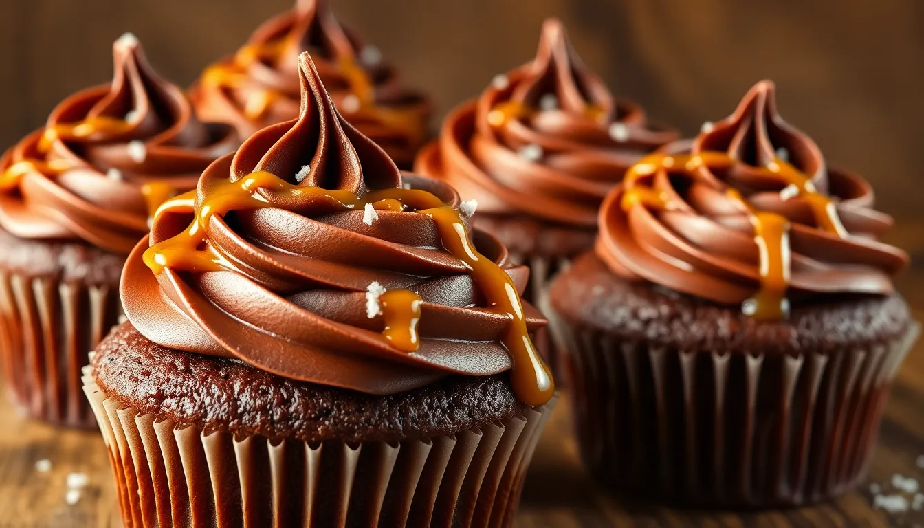 Salted Caramel Chocolate Cupcakes Recipe: Rich, Moist & Irresistibly Sweet 6 Salted Caramel Chocolate Cupcakes Recipe: Rich, Moist & Irresistibly Sweet 5