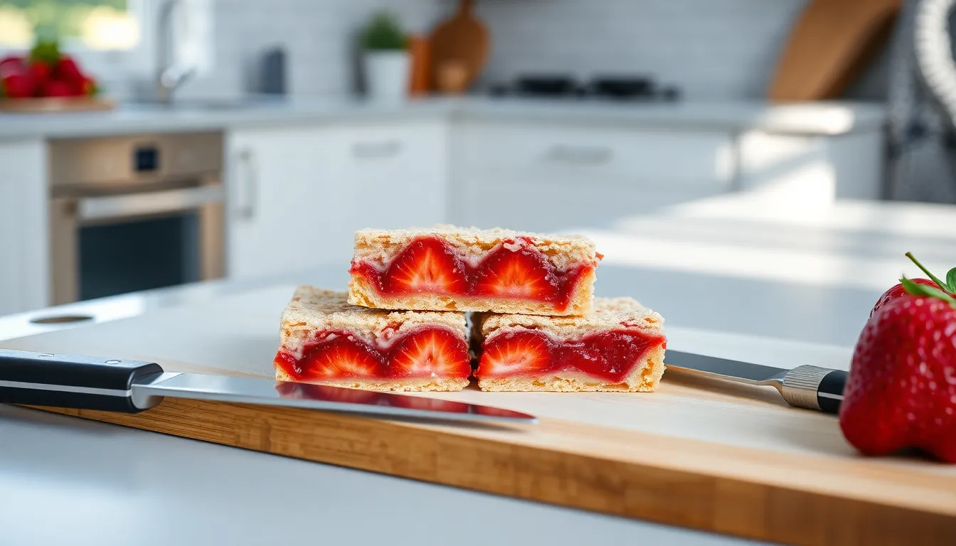 Easy Strawberry Bars Recipe: Perfect Summer Dessert with Buttery Crust & Sweet Filling 6 Easy Strawberry Bars Recipe: Perfect Summer Dessert with Buttery Crust & Sweet Filling 5