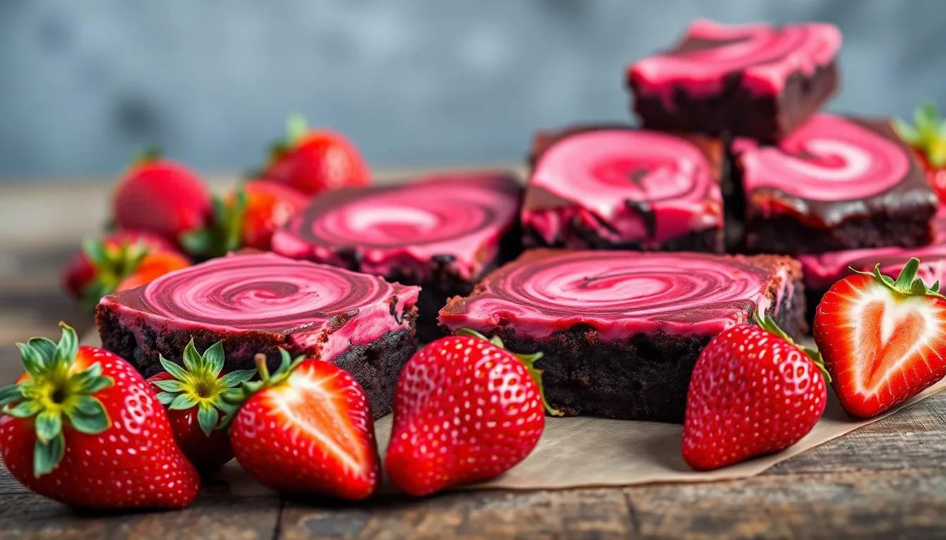 Easy Strawberry Brownies Recipe: Fudgy Chocolate with Fresh Berry Swirls 6 Easy Strawberry Brownies Recipe: Fudgy Chocolate with Fresh Berry Swirls 5