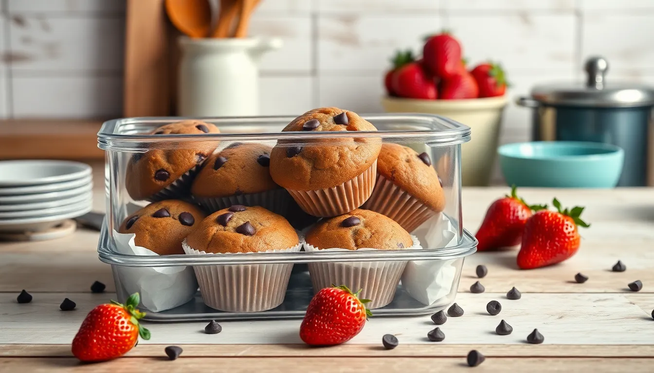 Easy Strawberry Chocolate Chip Muffins Recipe (Bakery-Style in 30 Minutes!) 6 Easy Strawberry Chocolate Chip Muffins Recipe (Bakery-Style in 30 Minutes!) 5