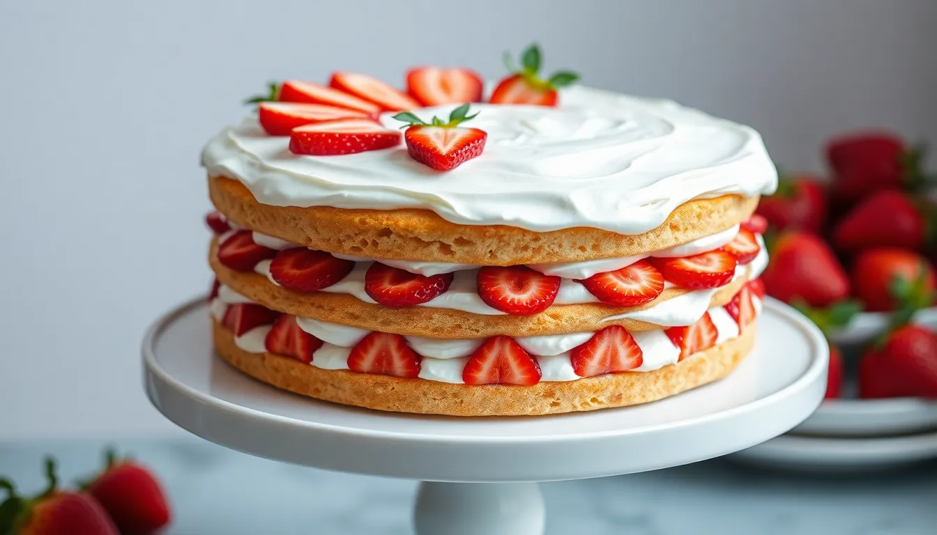 Easy Strawberry Cream Cake Recipe: Perfect Spring Dessert (Step-by-Step Guide) 6 Easy Strawberry Cream Cake Recipe: Perfect Spring Dessert (Step-by-Step Guide) 5