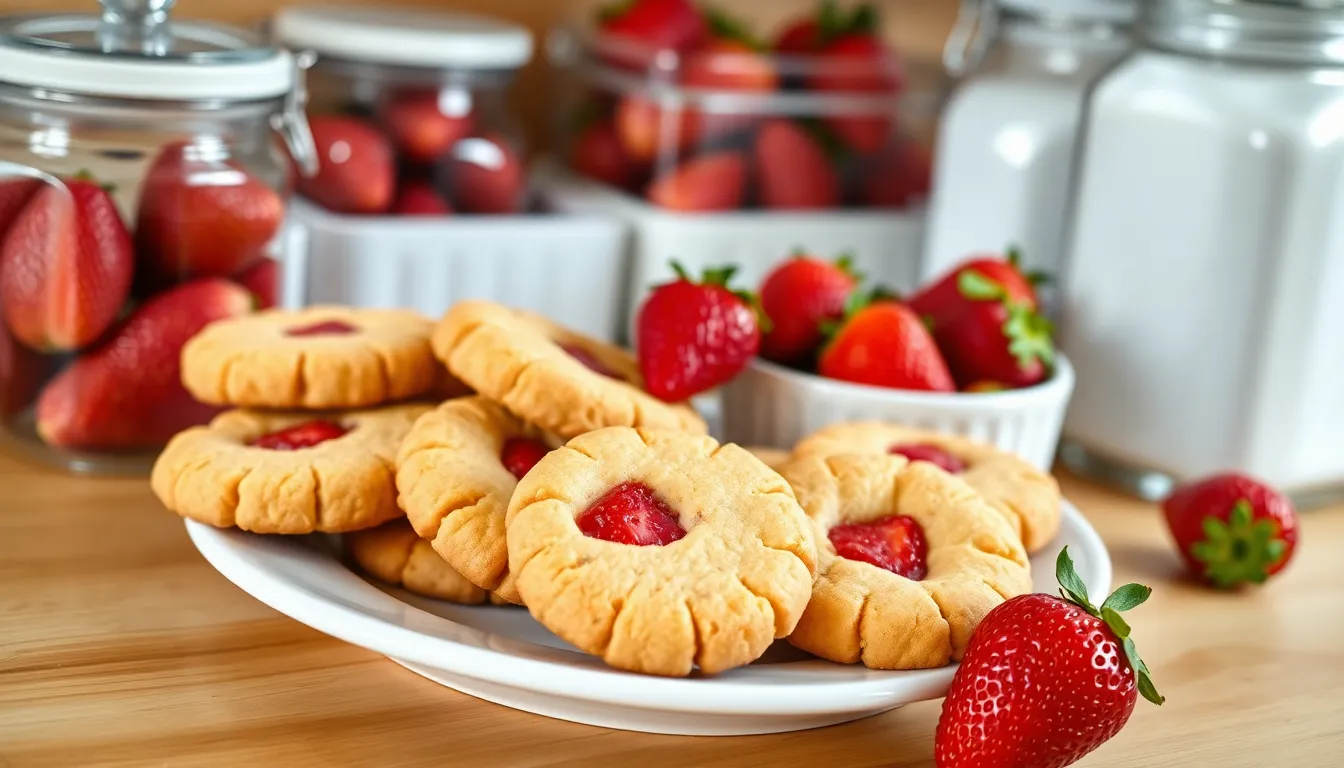 Easy Strawberry Shortbread Cookies Recipe (Buttery + Perfectly Crumbly!) 6 Easy Strawberry Shortbread Cookies Recipe (Buttery + Perfectly Crumbly!) 5
