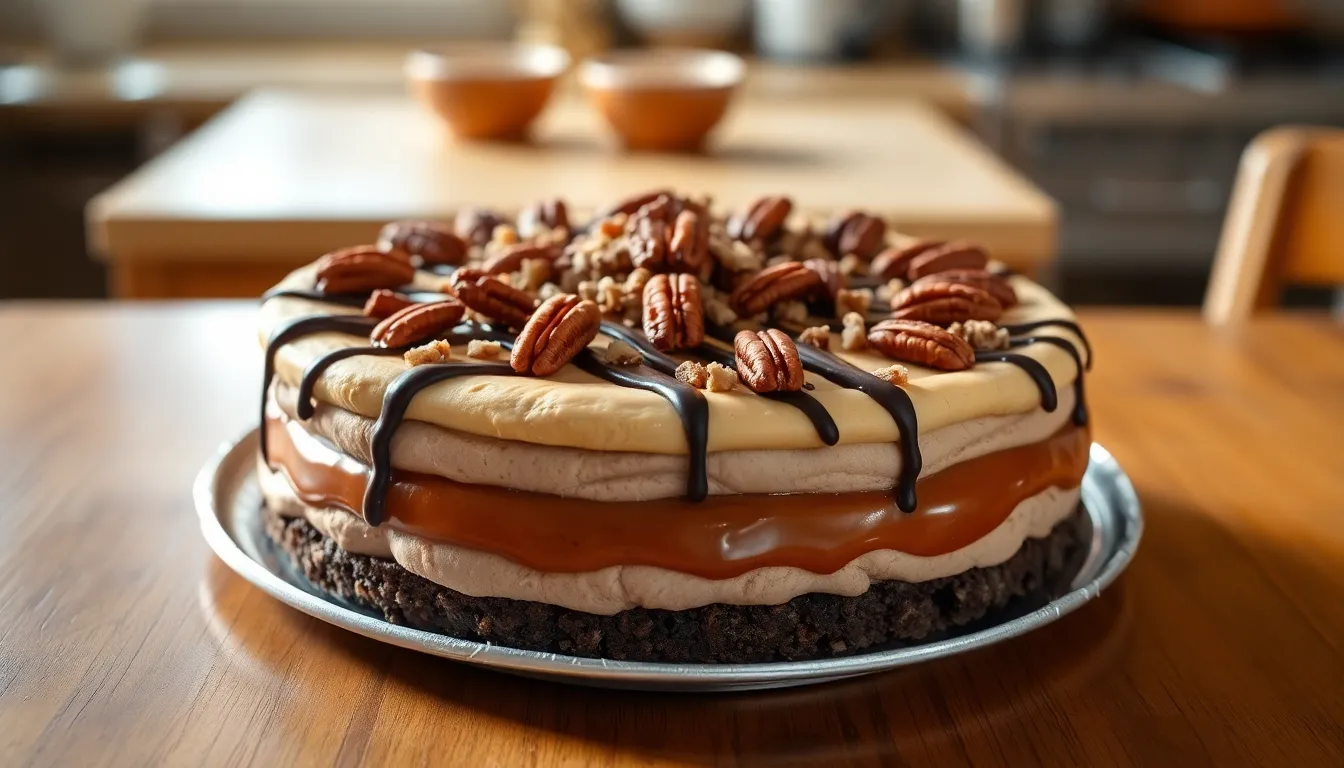Easy Turtle Pie Recipe: Chocolate, Caramel & Pecan Perfection (Make-Ahead Tips!) 6 Easy Turtle Pie Recipe: Chocolate, Caramel & Pecan Perfection (Make-Ahead Tips!) 5