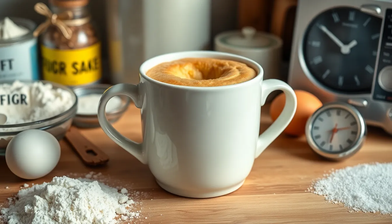 90-Second Vanilla Mug Cake Recipe: Perfect Single-Serving Dessert in Minutes 5