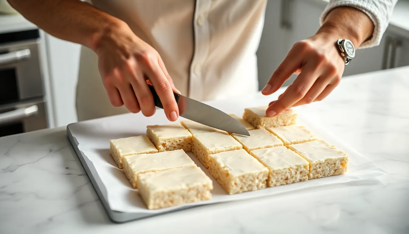 White Chocolate Rice Krispie Squares: Easy No-Bake Recipe for the Perfect Sweet Treat 6 White Chocolate Rice Krispie Squares: Easy No-Bake Recipe for the Perfect Sweet Treat 5