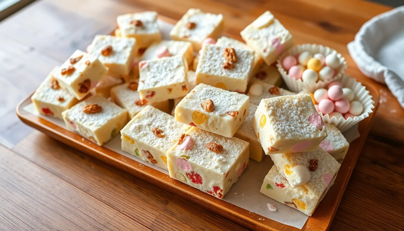 Easy White Chocolate Rocky Road Recipe - No-Bake Dessert Ready in 30 Minutes 6 Easy White Chocolate Rocky Road Recipe - No-Bake Dessert Ready in 30 Minutes 5