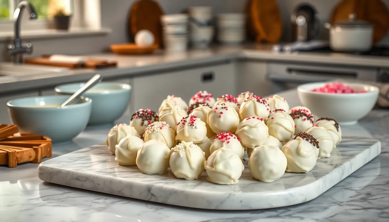 Easy White Chocolate Truffles Recipe: Luxurious Homemade Treats in 30 Minutes 6 Easy White Chocolate Truffles Recipe: Luxurious Homemade Treats in 30 Minutes 5