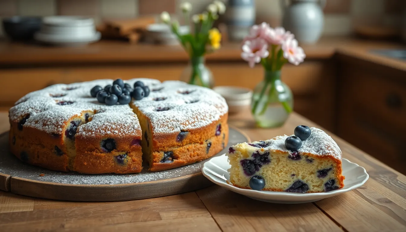 Easy Blueberry Sour Cream Coffee Cake Recipe - Moist & Fluffy Bakery-Style 8 Easy Blueberry Sour Cream Coffee Cake Recipe - Moist & Fluffy Bakery-Style 7