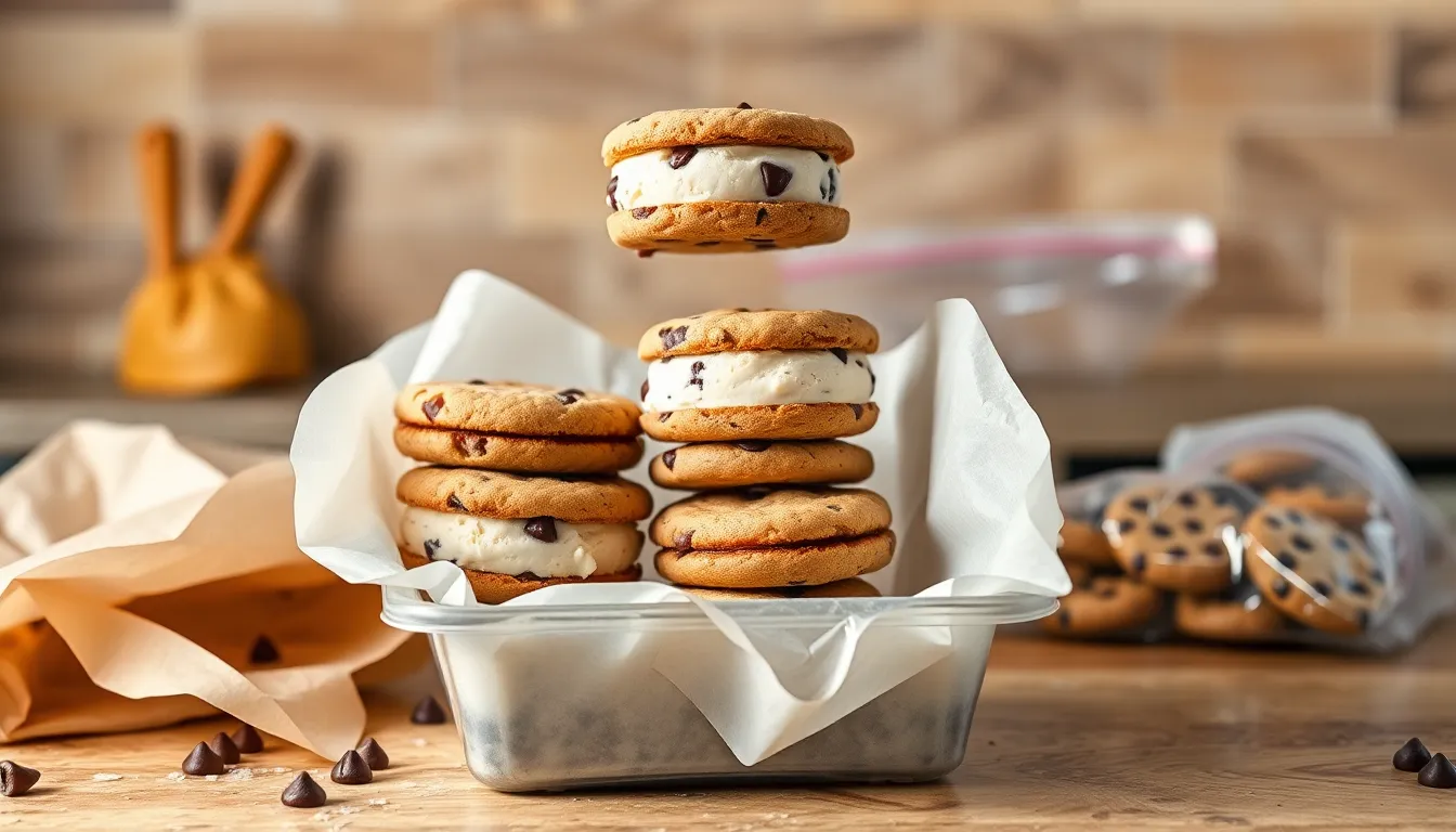 How to Make Perfect Chocolate Chip Cookie Ice Cream Sandwiches (Easy Recipe!) 8 How to Make Perfect Chocolate Chip Cookie Ice Cream Sandwiches (Easy Recipe!) 7