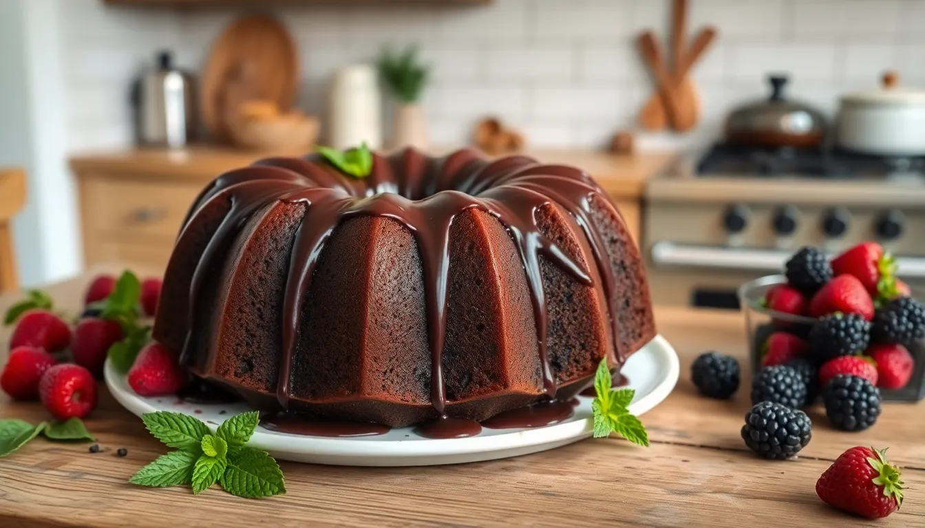 Moist Chocolate Sour Cream Bundt Cake Recipe (Restaurant-Quality Results!) 7