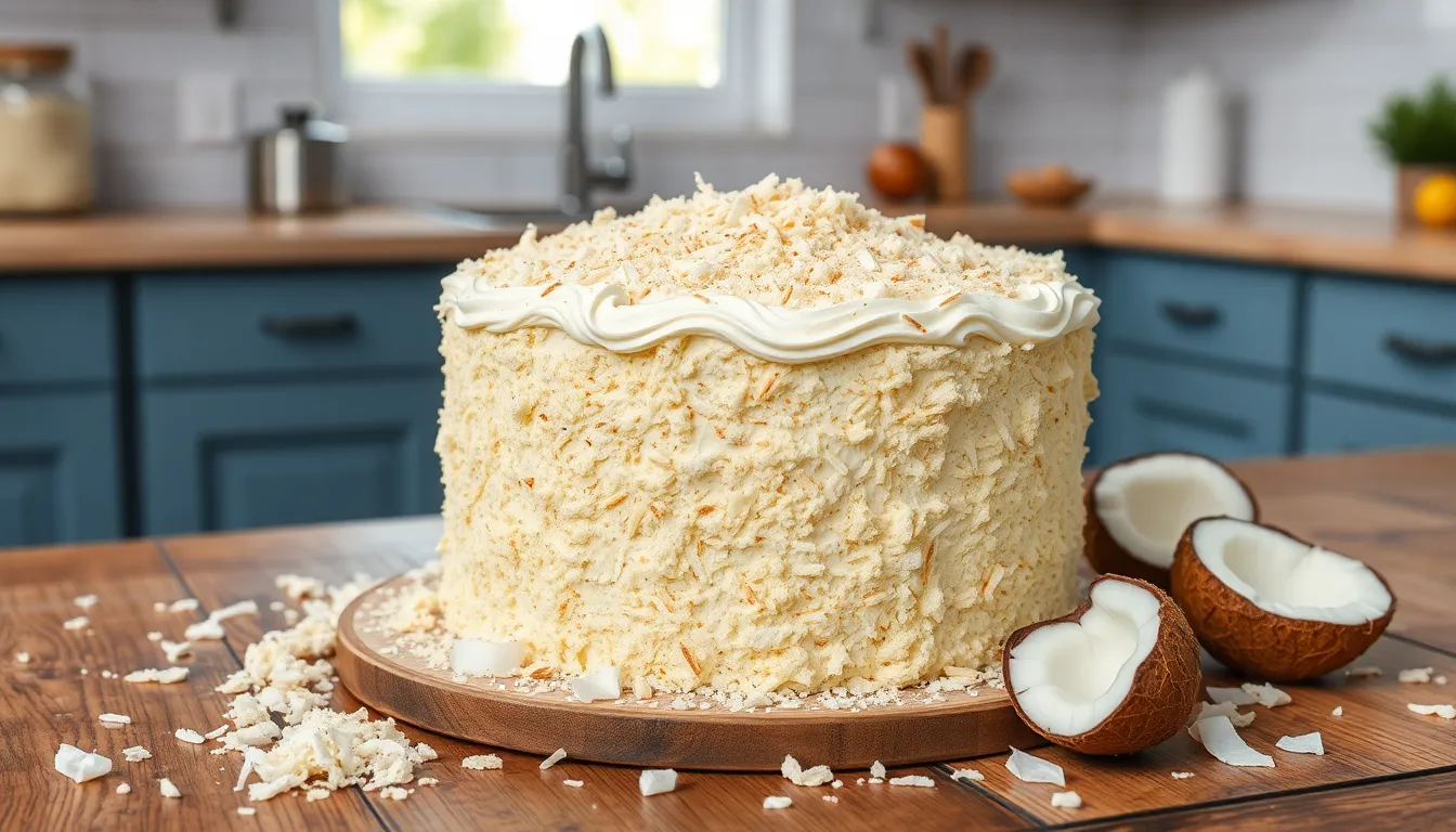 The Ultimate Coconut Cake Recipe: Moist, Fluffy & Southern-Style Perfection 8 The Ultimate Coconut Cake Recipe: Moist, Fluffy & Southern-Style Perfection 7