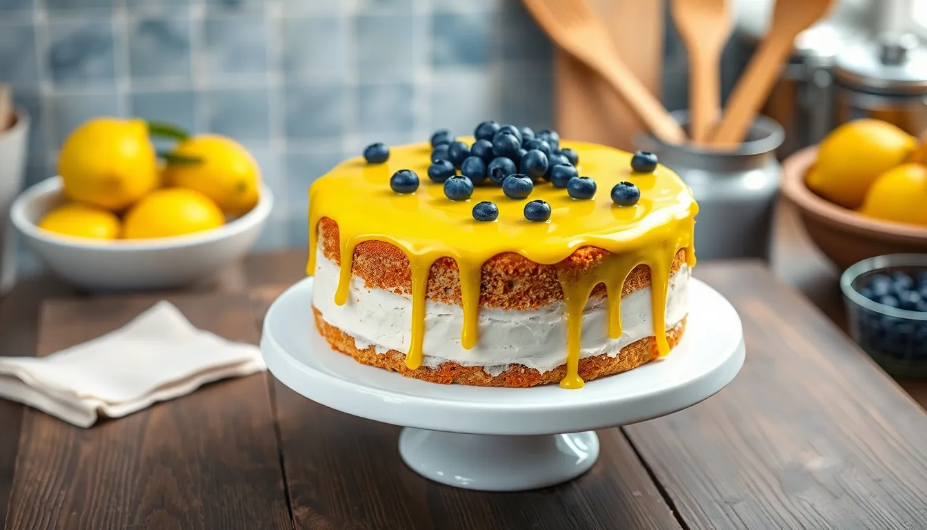 Easy Lemon Blueberry Cake Recipe - Moist, Fluffy & Bursting with Fresh Flavor 8 Easy Lemon Blueberry Cake Recipe - Moist, Fluffy & Bursting with Fresh Flavor 7