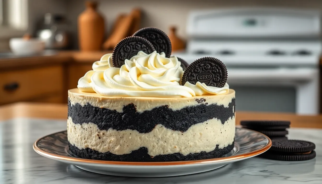 Easy No Bake Oreo Cheesecake Recipe (Ready in 20 Minutes!) 8 Easy No Bake Oreo Cheesecake Recipe (Ready in 20 Minutes!) 7