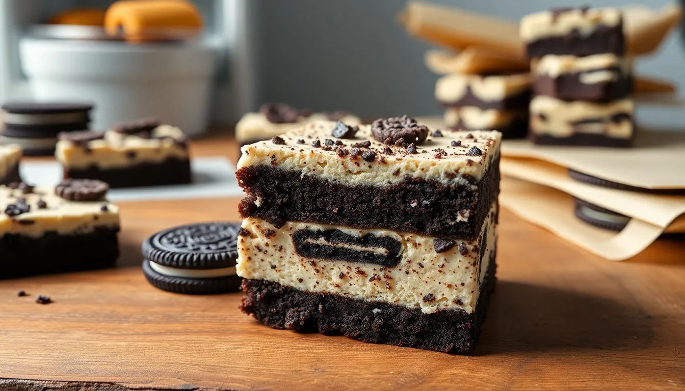 Ultimate Oreo Cheesecake Brownies Recipe: Triple-Layer Heaven in Every Bite 8 Ultimate Oreo Cheesecake Brownies Recipe: Triple-Layer Heaven in Every Bite 7