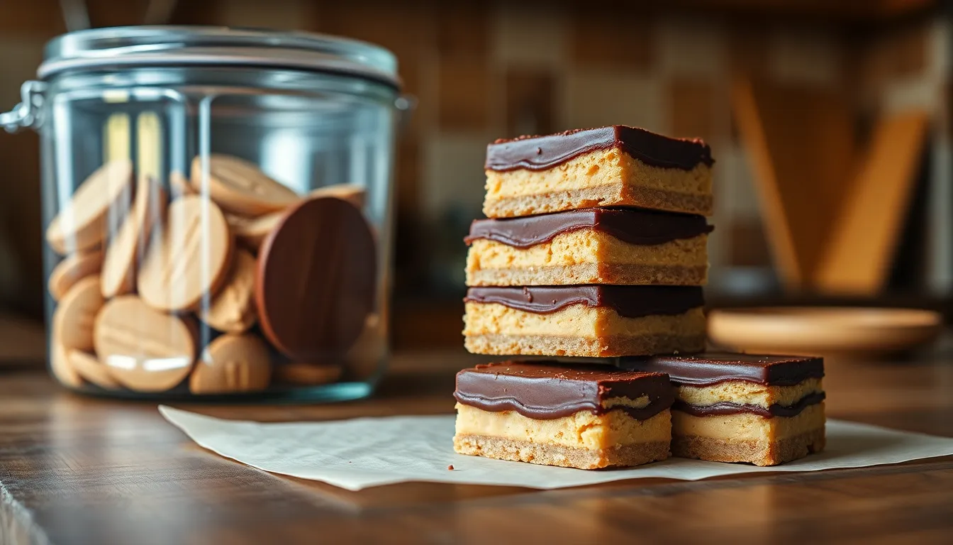 Easy No-Bake Peanut Butter Bars Recipe (Ready in 30 Minutes!) 8 Easy No-Bake Peanut Butter Bars Recipe (Ready in 30 Minutes!) 7