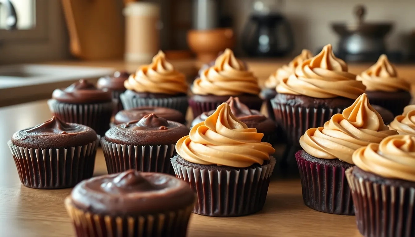 Perfect Peanut Butter Chocolate Cupcakes Recipe (Easy & Decadent!) 8 Perfect Peanut Butter Chocolate Cupcakes Recipe (Easy & Decadent!) 7