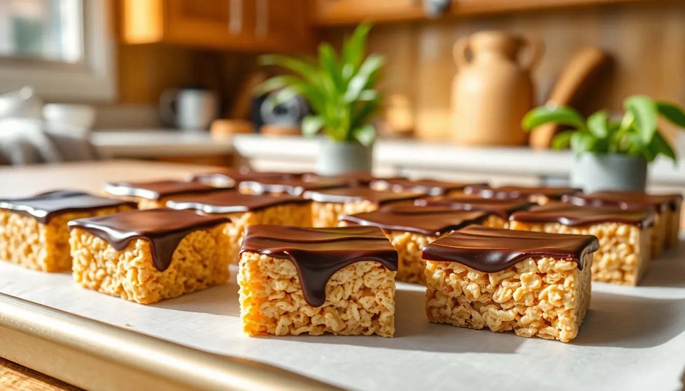 Easy No-Bake Peanut Butter Rice Krispie Bars Recipe (Ready in 15 Minutes!) 8 Easy No-Bake Peanut Butter Rice Krispie Bars Recipe (Ready in 15 Minutes!) 7