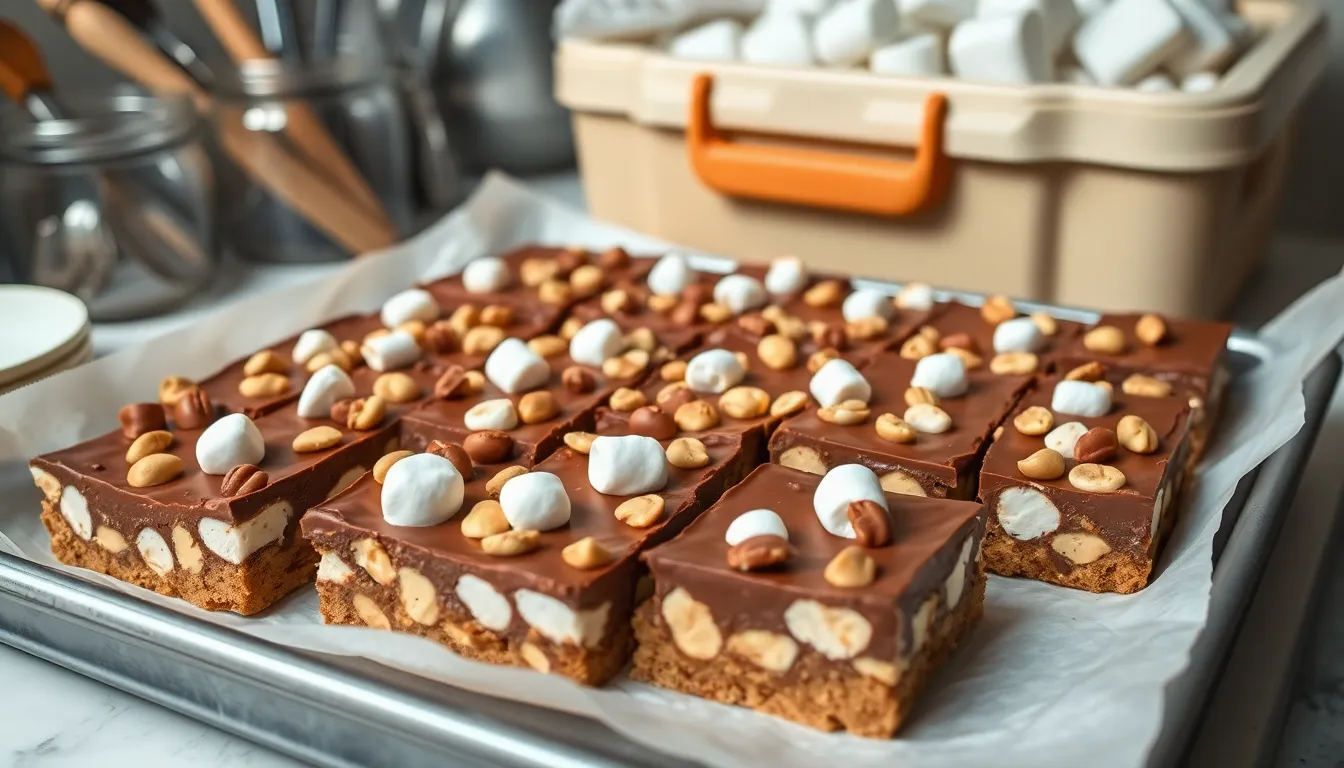 Easy No-Bake Peanut Butter Rocky Road Recipe (Ready in 4 Hours!) 8 Easy No-Bake Peanut Butter Rocky Road Recipe (Ready in 4 Hours!) 7