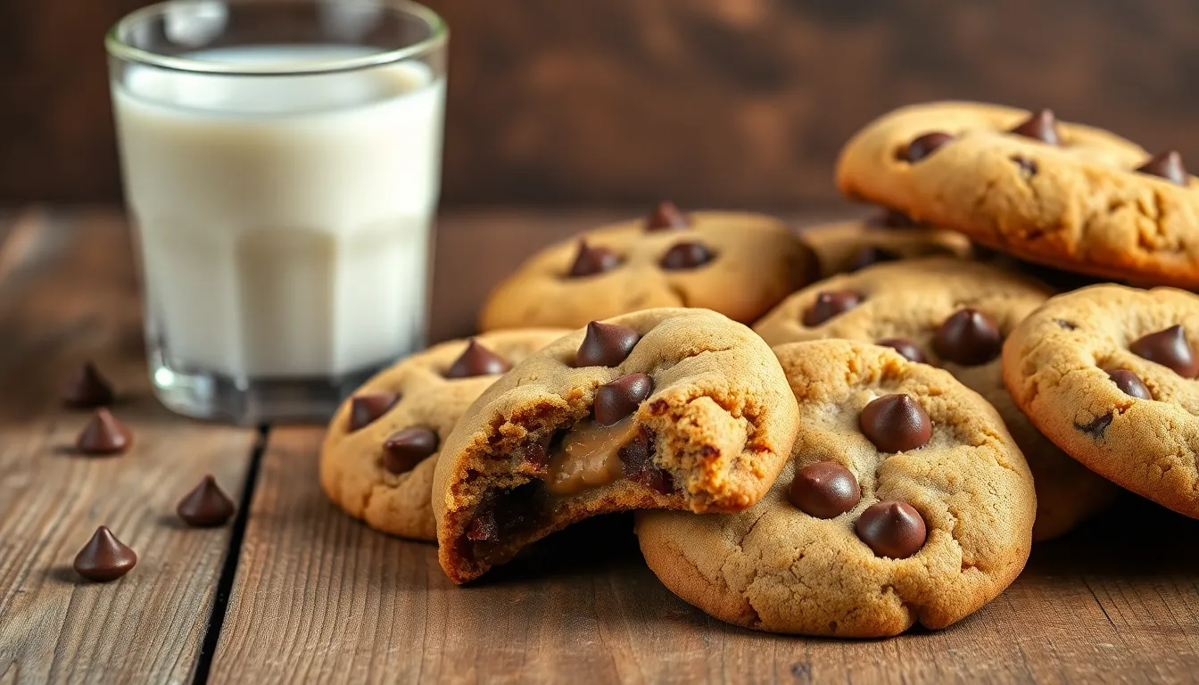 Peanut Butter Stuffed Chocolate Chip Cookies: The Ultimate Gooey Center Recipe 8 Peanut Butter Stuffed Chocolate Chip Cookies: The Ultimate Gooey Center Recipe 7