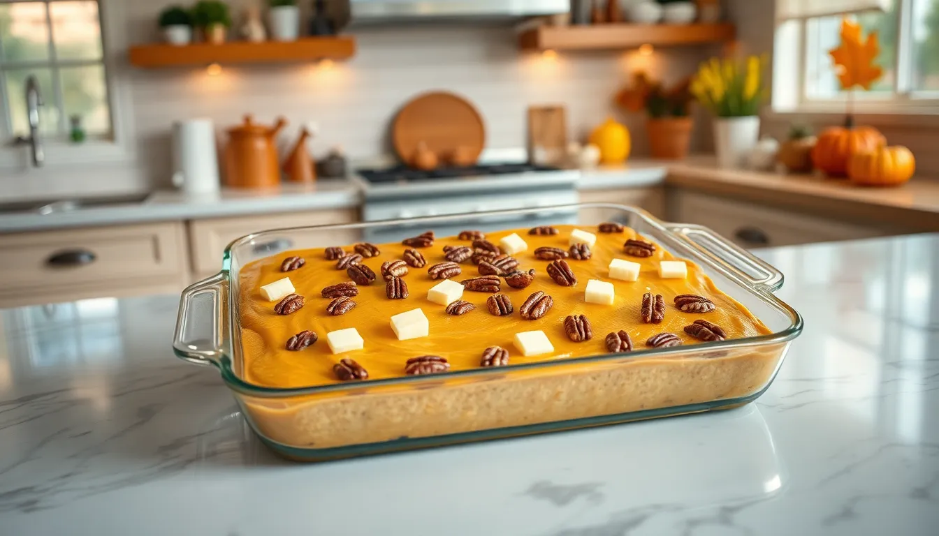 Easy Pumpkin Dump Cake Recipe: Perfect Fall Dessert in 5 Simple Steps 8 Easy Pumpkin Dump Cake Recipe: Perfect Fall Dessert in 5 Simple Steps 7