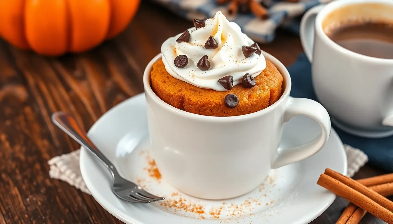 2-Minute Pumpkin Mug Cake Recipe: Easy Fall Dessert in Your Microwave 8 2-Minute Pumpkin Mug Cake Recipe: Easy Fall Dessert in Your Microwave 7