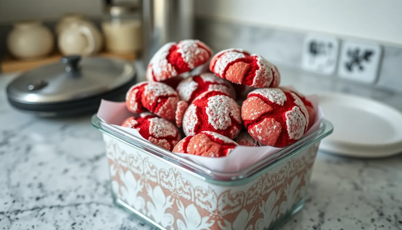 Perfect Red Velvet Crinkle Cookies Recipe - Soft, Chewy & Irresistible 8 Perfect Red Velvet Crinkle Cookies Recipe - Soft, Chewy & Irresistible 7