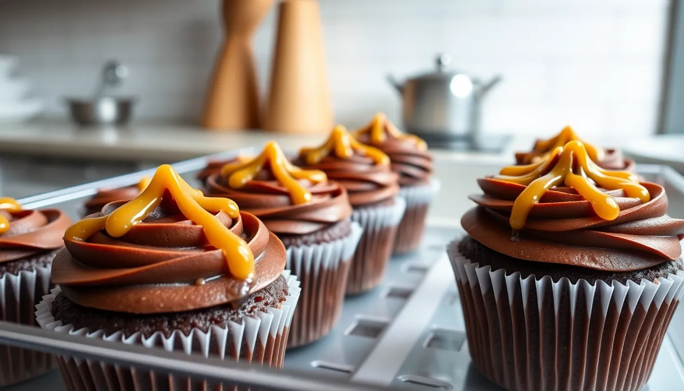 Salted Caramel Chocolate Cupcakes Recipe: Rich, Moist & Irresistibly Sweet 8 Salted Caramel Chocolate Cupcakes Recipe: Rich, Moist & Irresistibly Sweet 7
