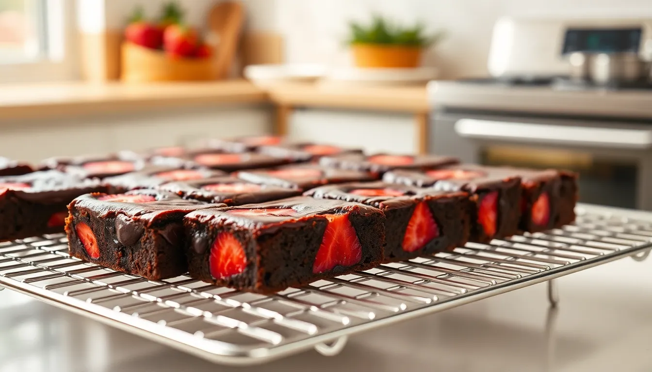 Easy Strawberry Brownies Recipe: Fudgy Chocolate with Fresh Berry Swirls 8 Easy Strawberry Brownies Recipe: Fudgy Chocolate with Fresh Berry Swirls 7
