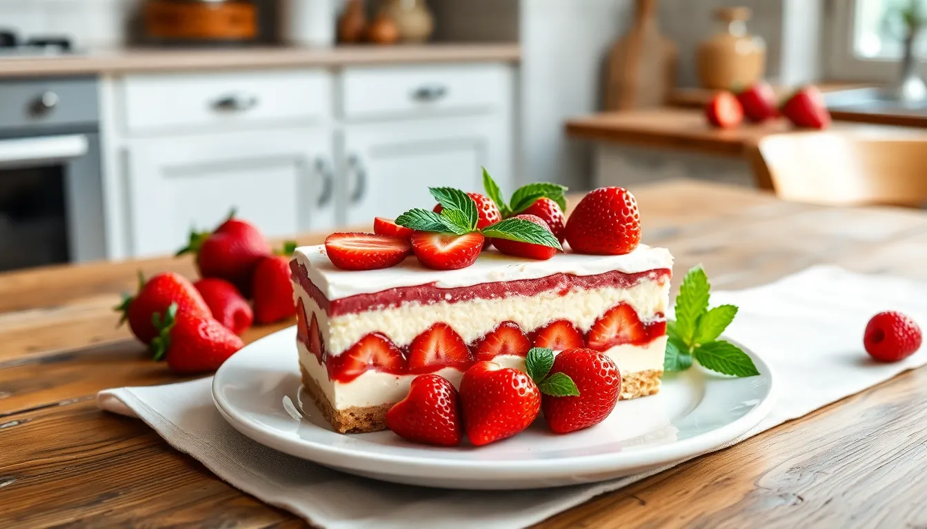 Easy Strawberry Tiramisu Recipe: No-Bake Summer Dessert in 30 Minutes 8 Easy Strawberry Tiramisu Recipe: No-Bake Summer Dessert in 30 Minutes 7