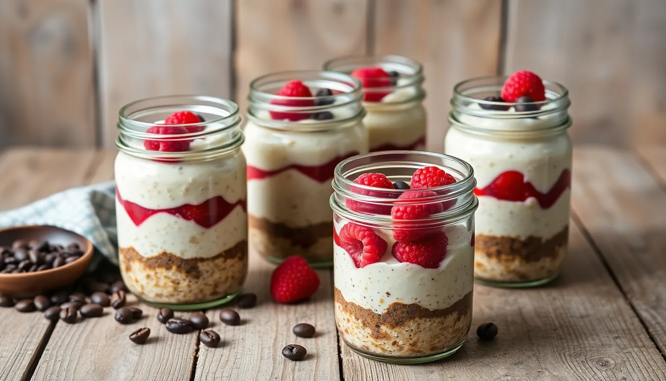 Tiramisu Overnight Oats Recipe: Italian Dessert Meets Healthy Breakfast 8 Tiramisu Overnight Oats Recipe: Italian Dessert Meets Healthy Breakfast 7