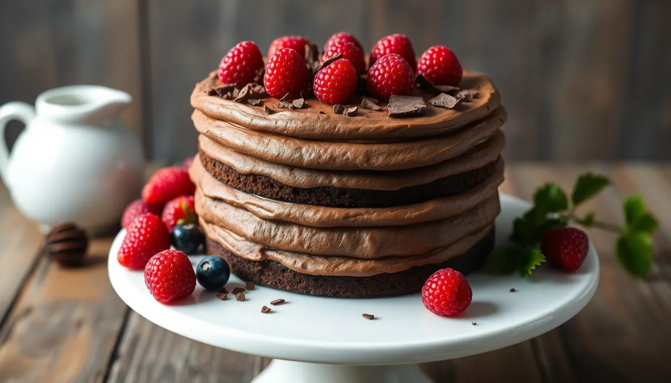 The Ultimate Vegan Chocolate Cake Recipe: Rich, Moist & Dairy-Free 8 The Ultimate Vegan Chocolate Cake Recipe: Rich, Moist & Dairy-Free 7