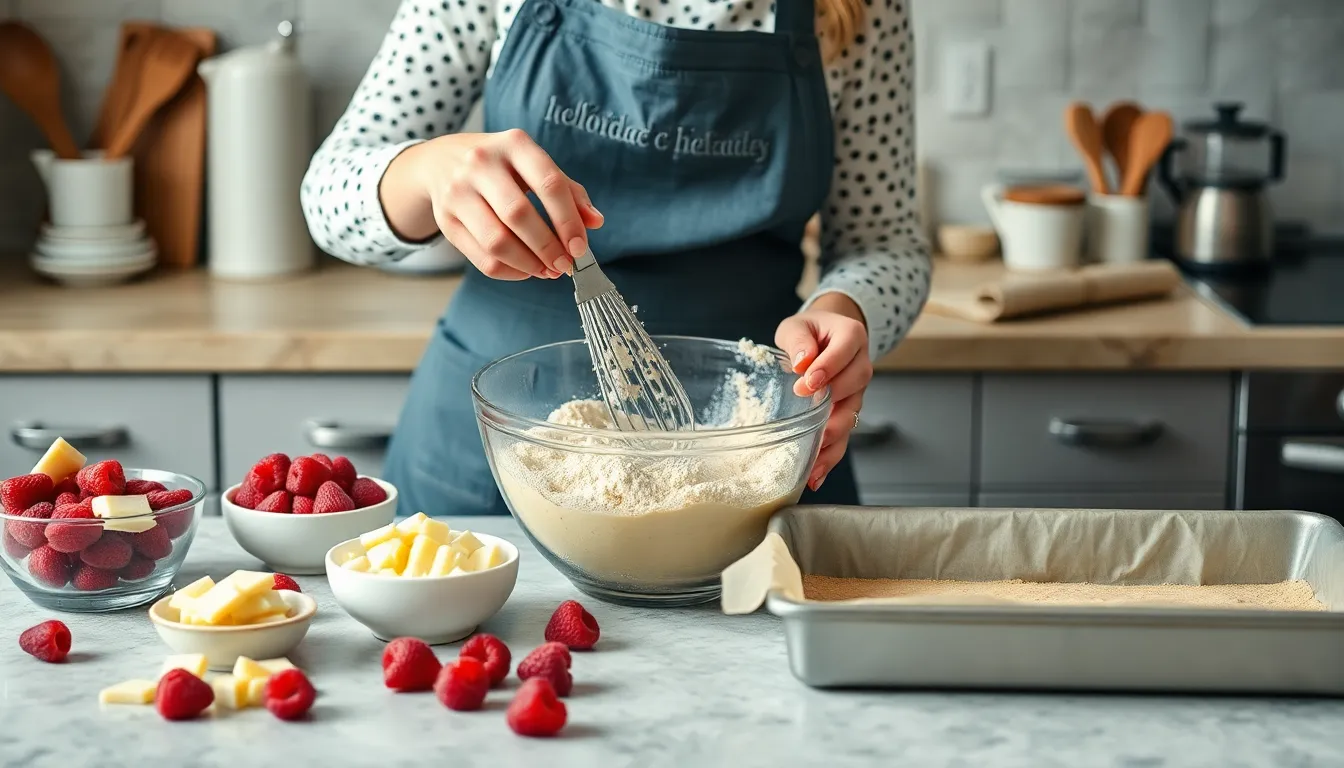 Perfect White Chocolate and Raspberry Blondies Recipe (Easy One-Bowl Method!) 8 Perfect White Chocolate and Raspberry Blondies Recipe (Easy One-Bowl Method!) 7