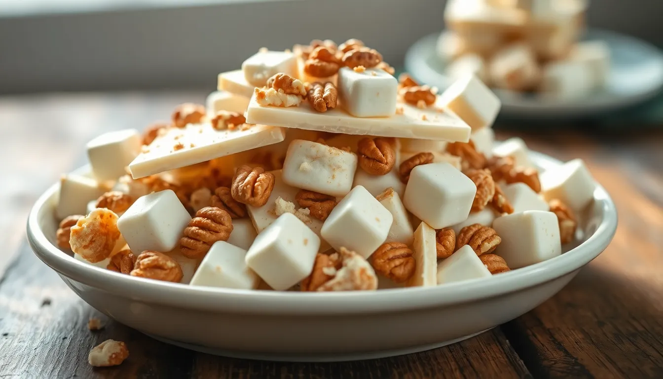 Easy White Chocolate Rocky Road Recipe - No-Bake Dessert Ready in 30 Minutes 8 Easy White Chocolate Rocky Road Recipe - No-Bake Dessert Ready in 30 Minutes 7
