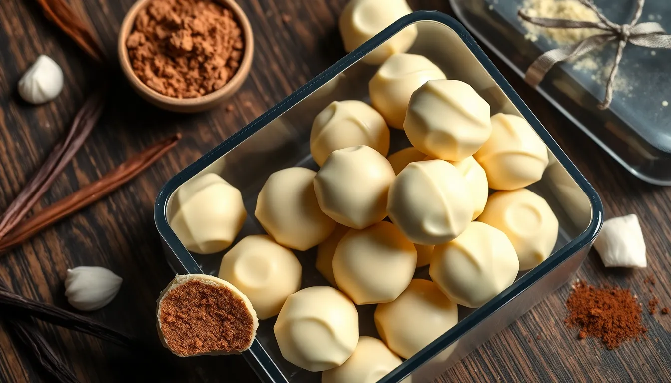 Easy White Chocolate Truffles Recipe: Luxurious Homemade Treats in 30 Minutes 8 Easy White Chocolate Truffles Recipe: Luxurious Homemade Treats in 30 Minutes 7