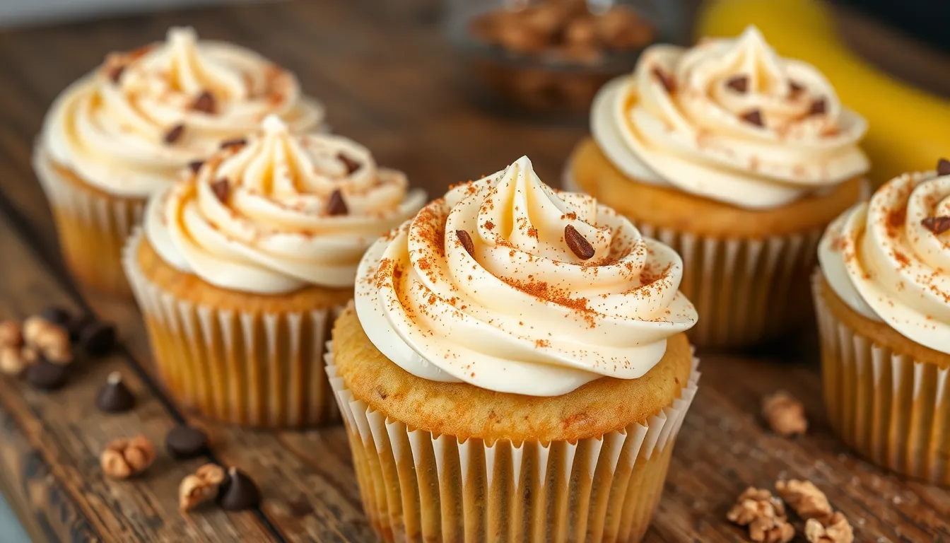 Easy Banana Cupcakes Recipe: Moist & Fluffy Using Overripe Bananas 10 Easy Banana Cupcakes Recipe: Moist & Fluffy Using Overripe Bananas 9