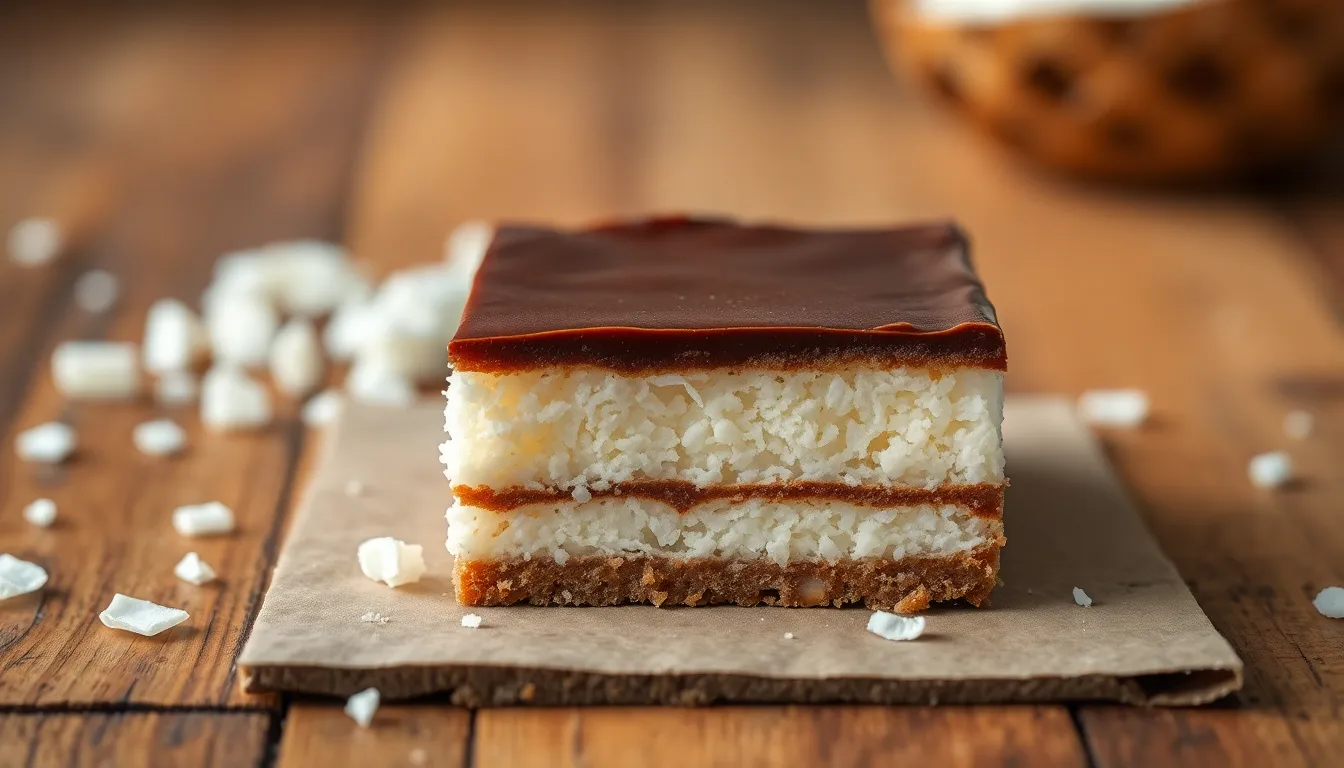 Easy No-Bake Chocolate Coconut Slice Recipe (Ready in 20 Minutes!) 10 Easy No-Bake Chocolate Coconut Slice Recipe (Ready in 20 Minutes!) 9