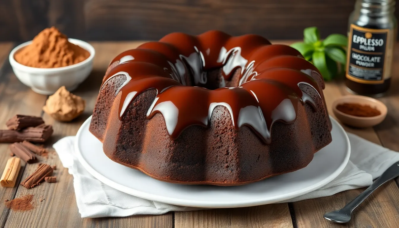 Moist Chocolate Sour Cream Bundt Cake Recipe (Restaurant-Quality Results!) 9