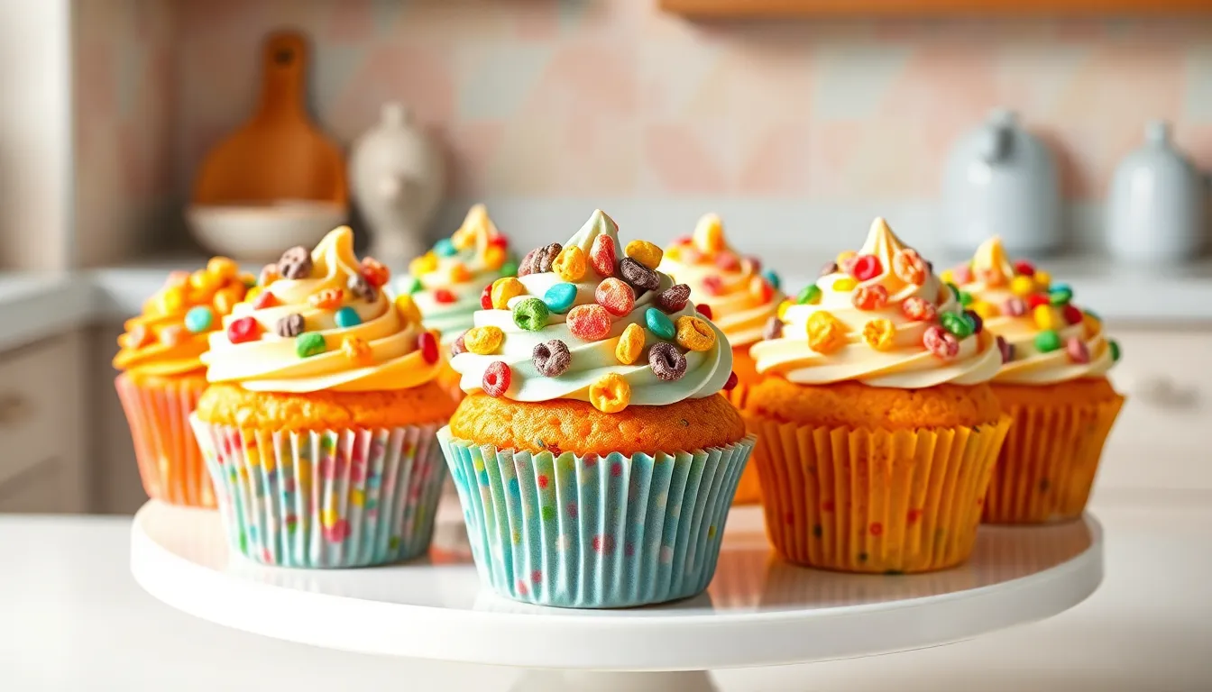 Easy Fruity Pebble Cupcakes Recipe - Nostalgic Treats Kids & Adults Love 9