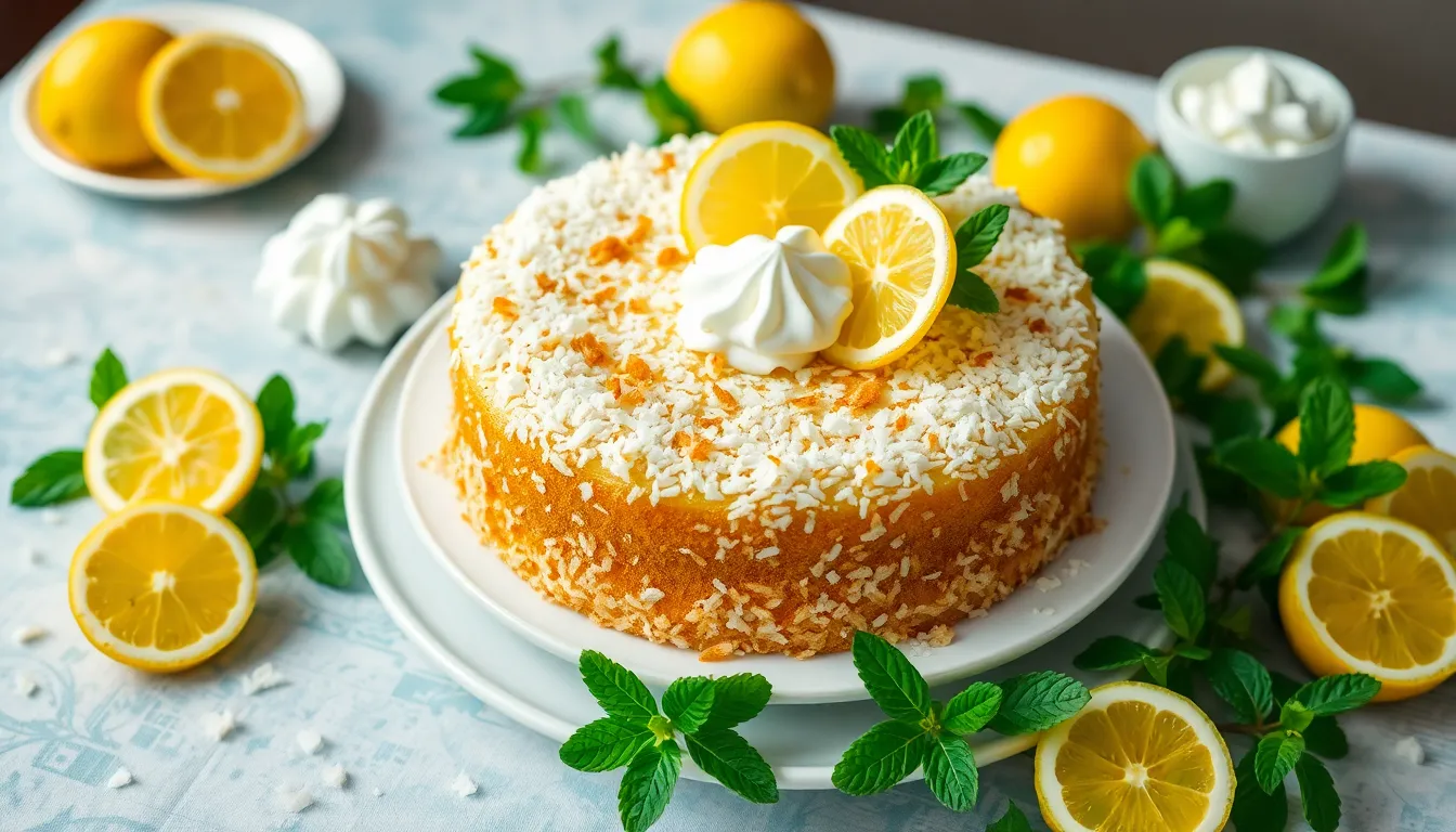 Easy Lemon Coconut Cake Recipe: Moist, Fluffy & Irresistibly Delicious 9