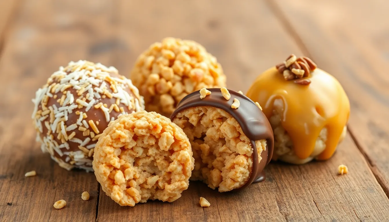 Easy No-Bake Peanut Butter Balls with Rice Krispies (Ready in 15 Minutes!) 10 Easy No-Bake Peanut Butter Balls with Rice Krispies (Ready in 15 Minutes!) 9