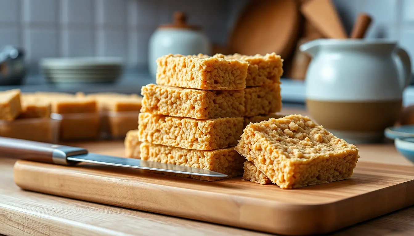Easy No-Bake Peanut Butter Rice Krispie Bars Recipe (Ready in 15 Minutes!) 10 Easy No-Bake Peanut Butter Rice Krispie Bars Recipe (Ready in 15 Minutes!) 9