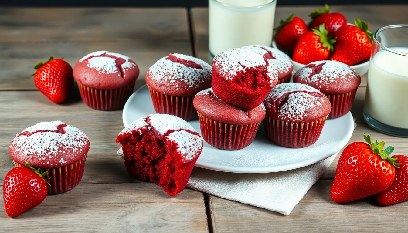 Easy Red Velvet Muffins Recipe: Bakery-Style with Cream Cheese Frosting 10 Easy Red Velvet Muffins Recipe: Bakery-Style with Cream Cheese Frosting 9