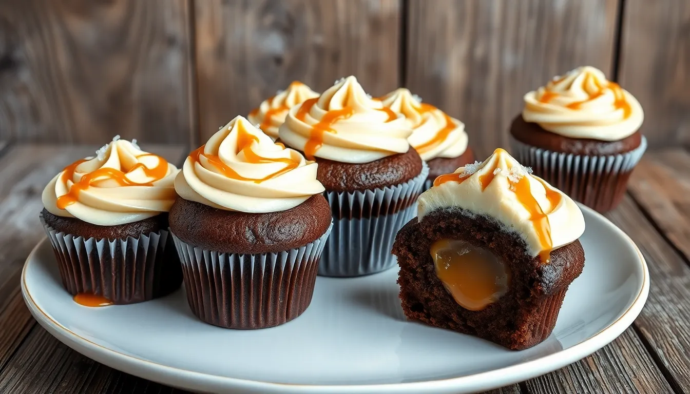 Salted Caramel Chocolate Cupcakes Recipe: Rich, Moist & Irresistibly Sweet 10 Salted Caramel Chocolate Cupcakes Recipe: Rich, Moist & Irresistibly Sweet 9