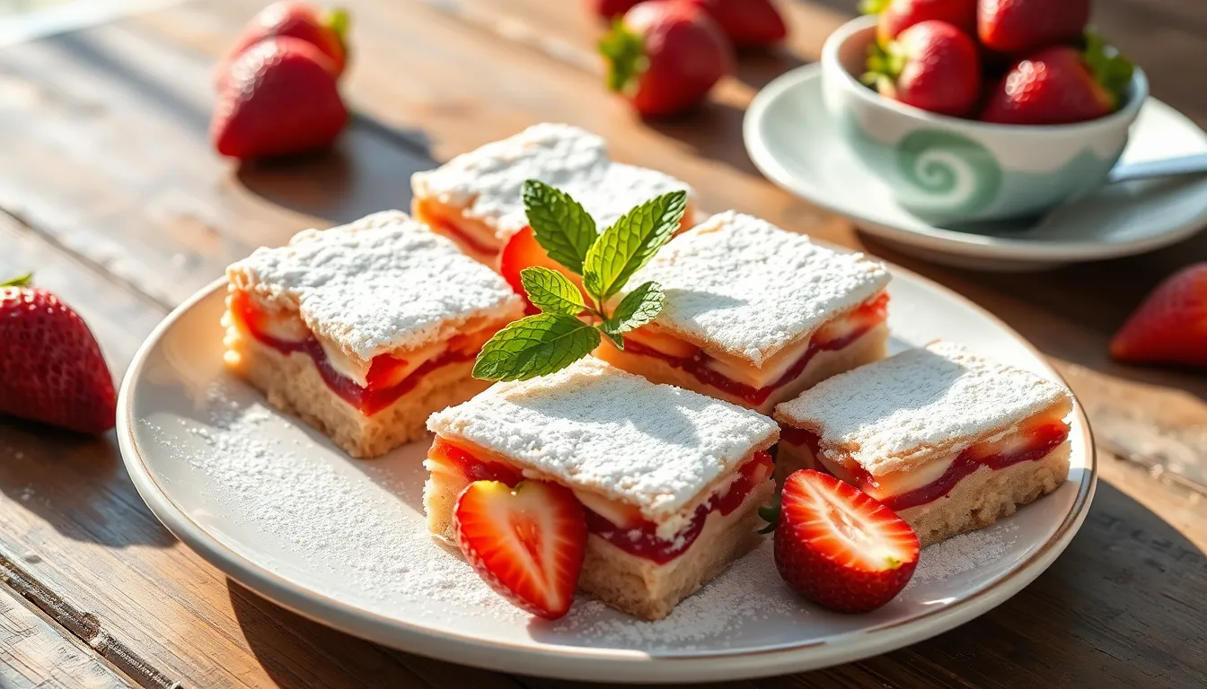 Easy Strawberry Bars Recipe: Perfect Summer Dessert with Buttery Crust & Sweet Filling 10 Easy Strawberry Bars Recipe: Perfect Summer Dessert with Buttery Crust & Sweet Filling 9