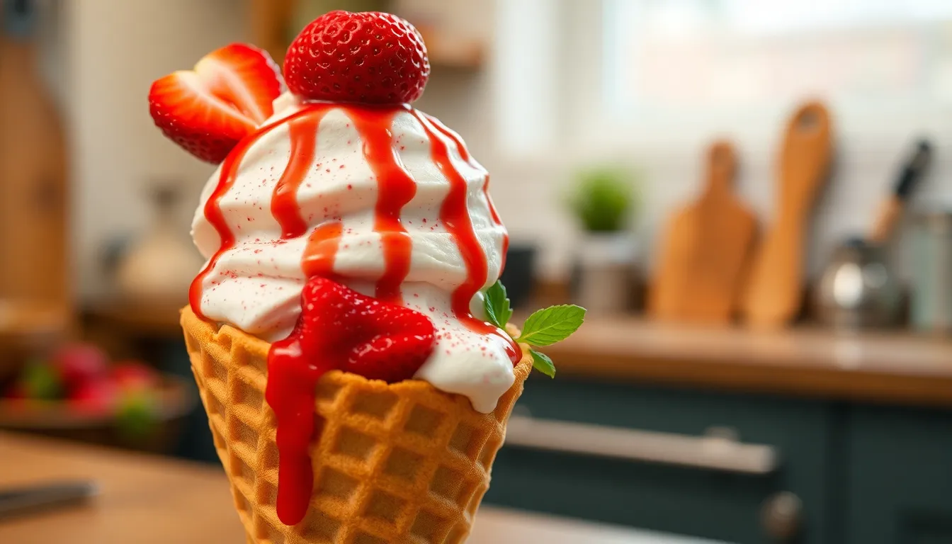 Homemade Strawberry Cheesecake Ice Cream Recipe (No-Bake Summer Treat!) 10 Homemade Strawberry Cheesecake Ice Cream Recipe (No-Bake Summer Treat!) 9