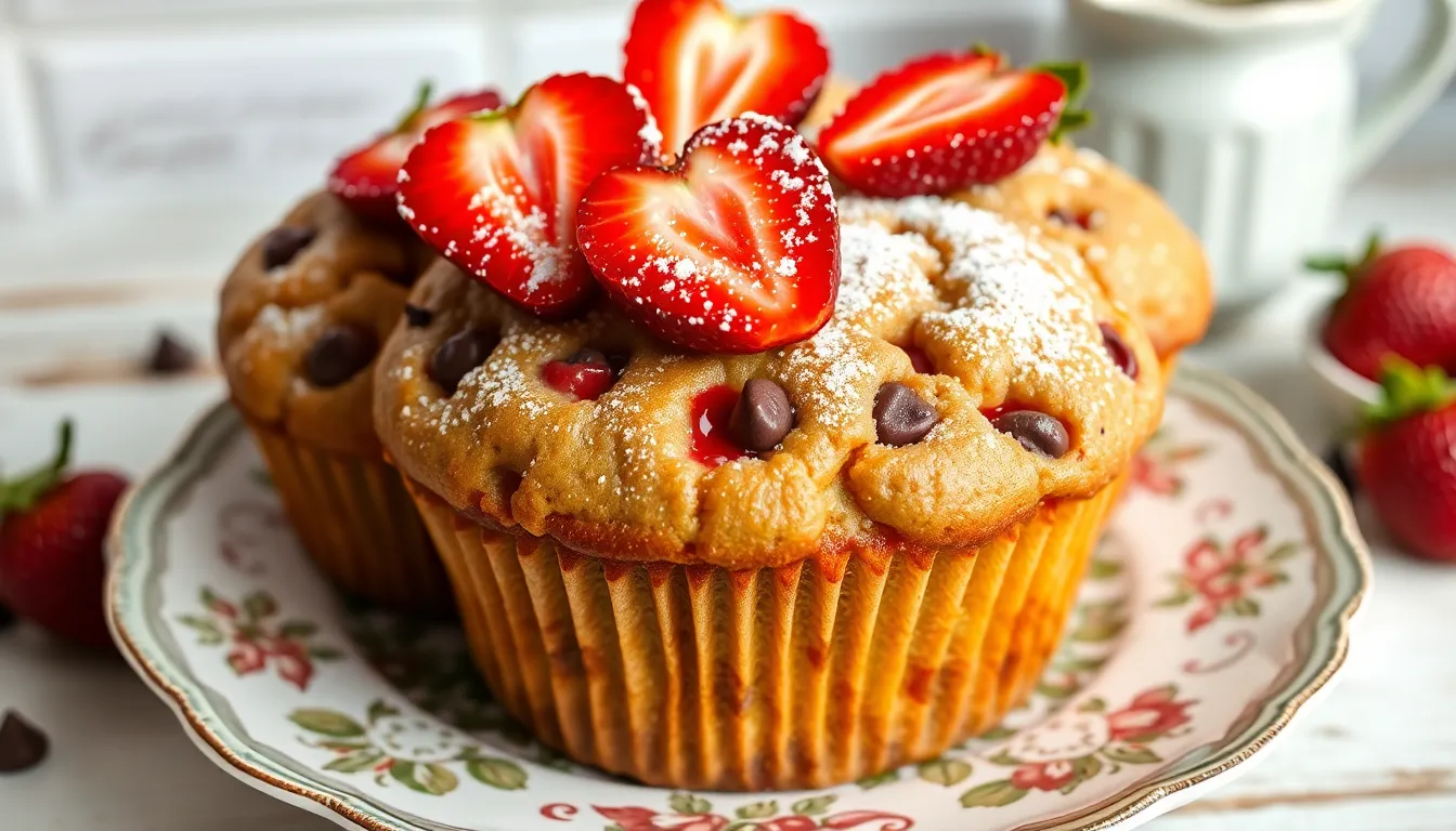 Easy Strawberry Chocolate Chip Muffins Recipe (Bakery-Style in 30 Minutes!) 10 Easy Strawberry Chocolate Chip Muffins Recipe (Bakery-Style in 30 Minutes!) 9