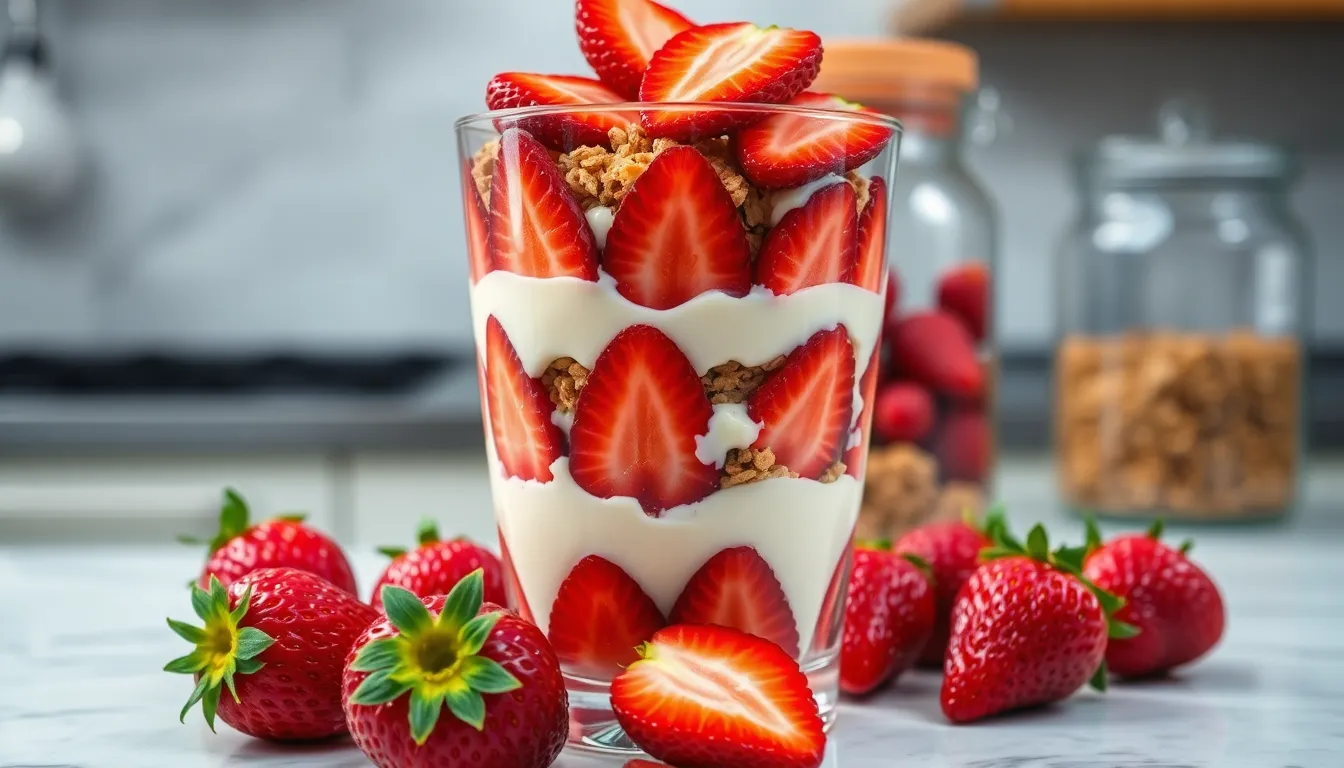 Easy Strawberry Parfait Recipe: 5-Minute Layered Dessert That Looks Fancy 10 Easy Strawberry Parfait Recipe: 5-Minute Layered Dessert That Looks Fancy 9