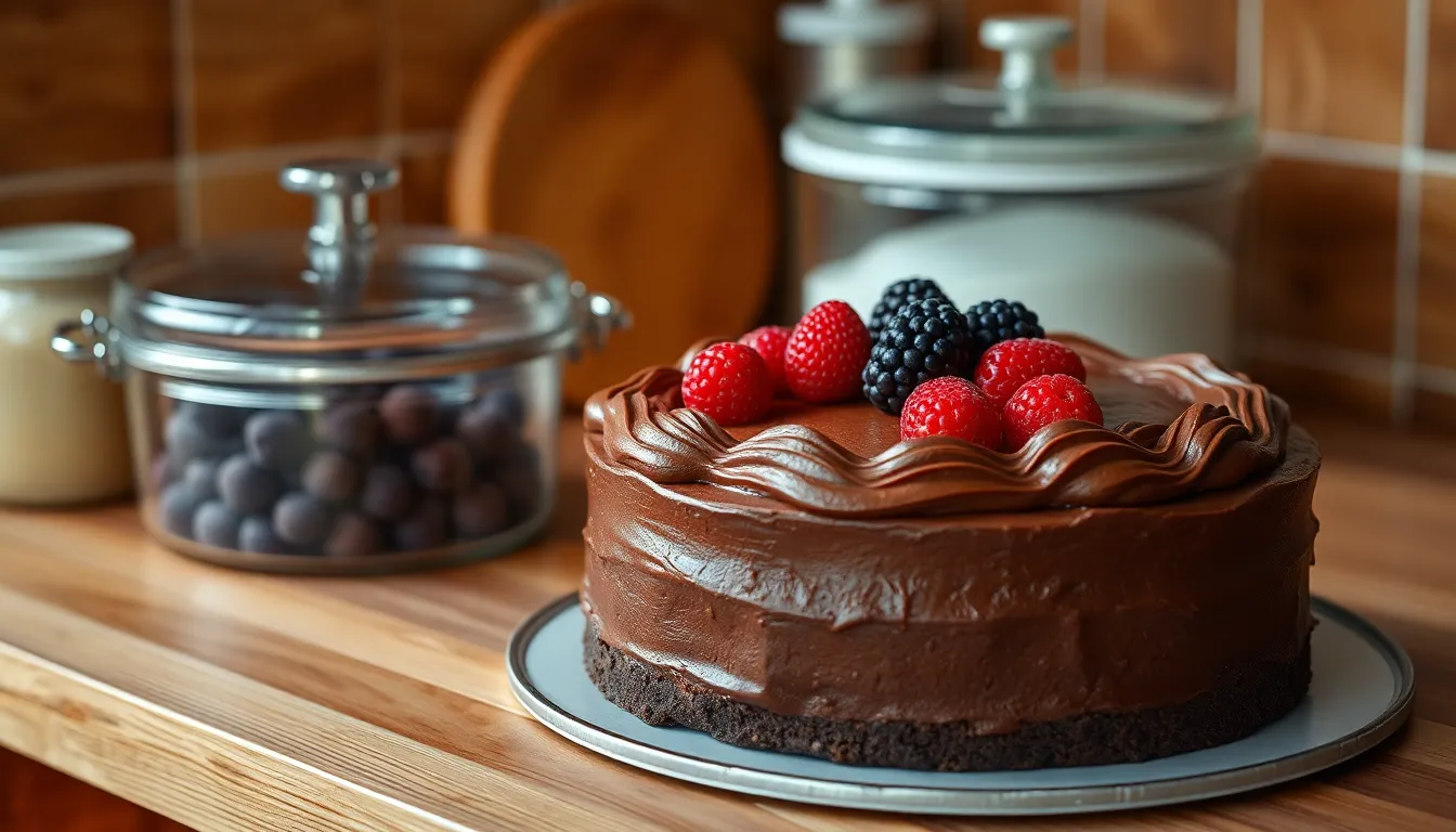 The Ultimate Vegan Chocolate Cake Recipe: Rich, Moist & Dairy-Free 10 The Ultimate Vegan Chocolate Cake Recipe: Rich, Moist & Dairy-Free 9